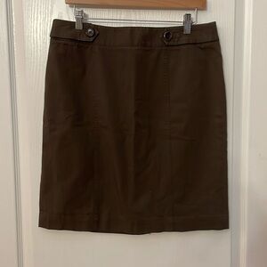 Talbots Size 10 Brown Skirt